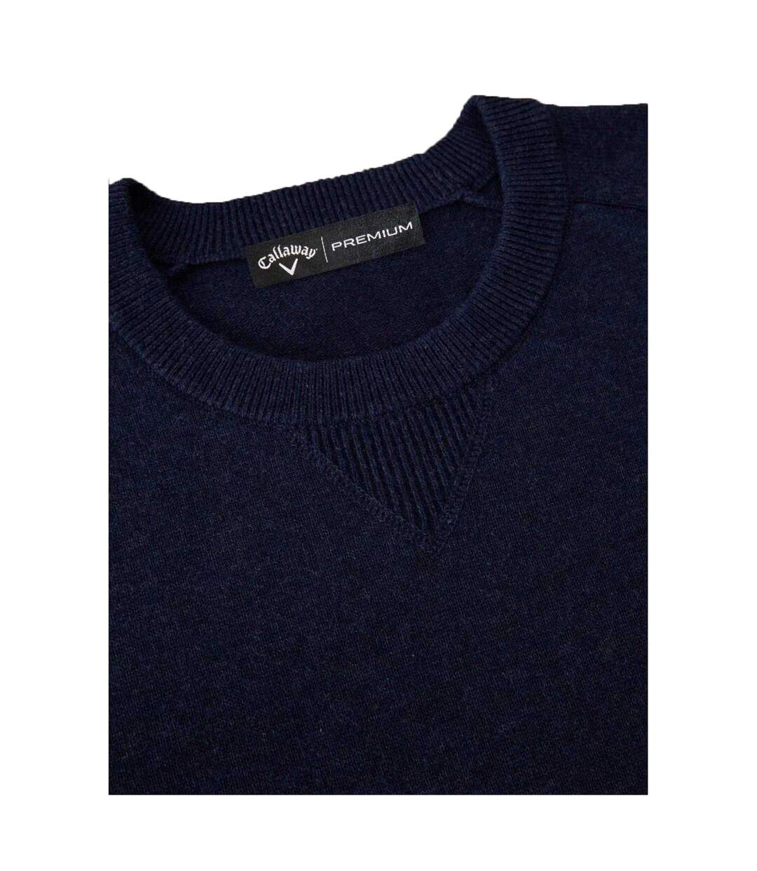 Pull Manches Longues Motif/style Uni Homme Bleu Indigo Chiné Callaway-2