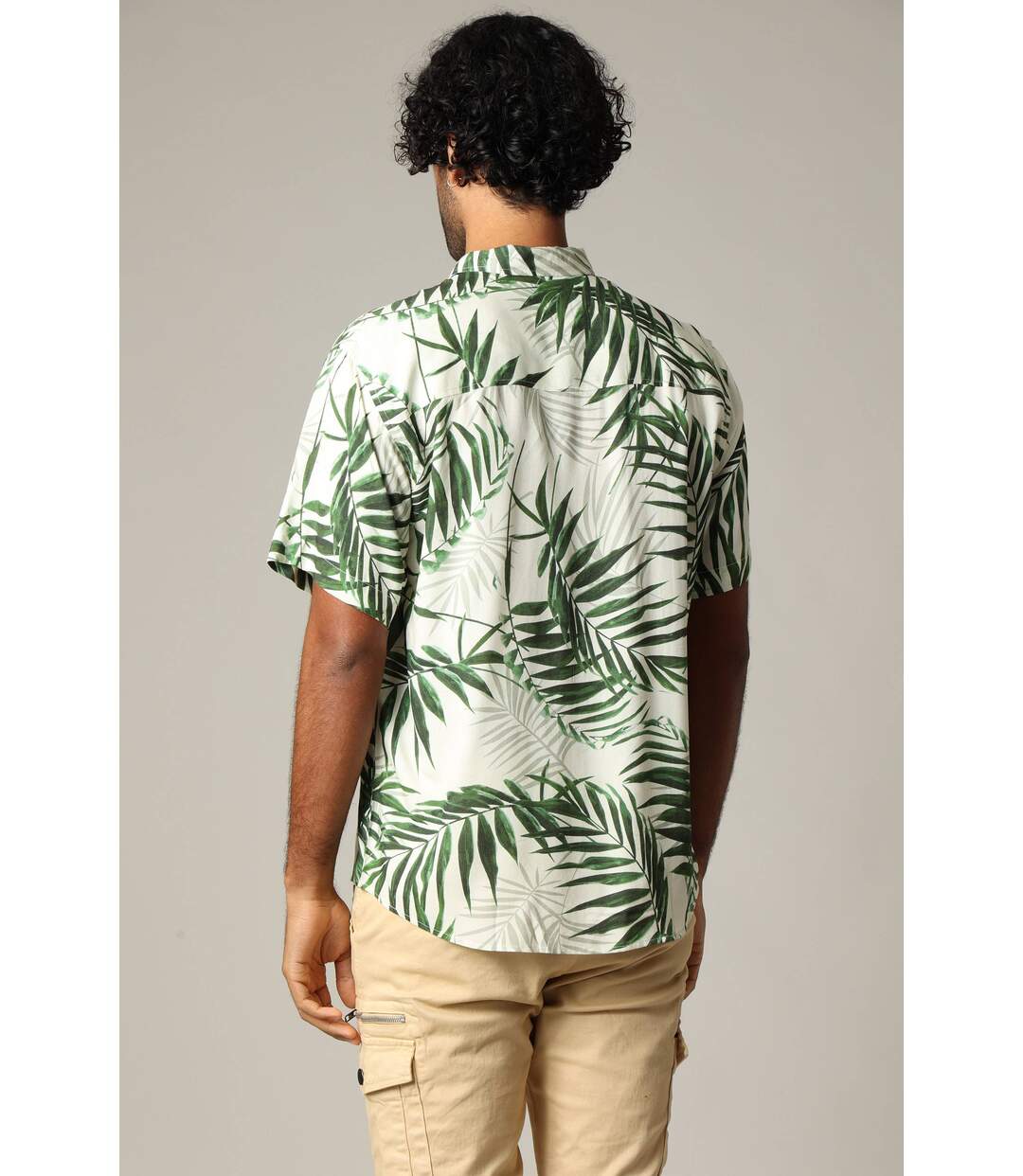 Chemise oversize en viscose avec imprimé tropical BRAZOA-4