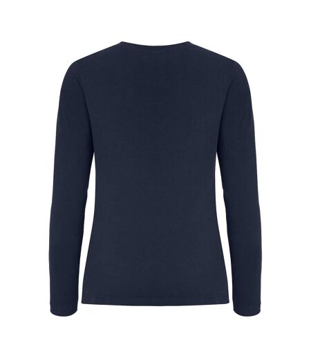 Clique Womens/Ladies Premium Fashion Long-Sleeved T-Shirt (Dark Navy)