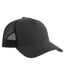 Rapper 5 Panel Cotton Sustainable Trucker Cap Dark Grey Black Atlantis-2