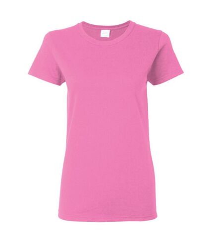 Gildan Ladies/Womens Heavy Cotton Missy Fit Short Sleeve T-Shirt (Azalea) - UTBC2665