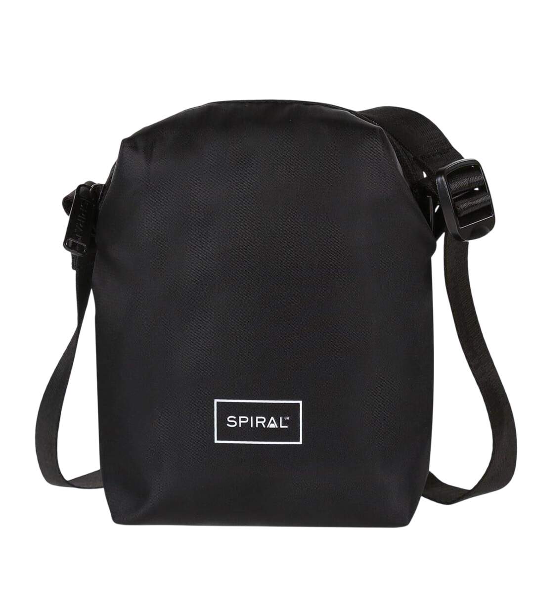 Rectangle Crossbody Bag One Size Black Spiral-2