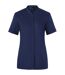 Womens/ladies Green-generation Short-sleeved Chef Jacket Steel Blue Karlowsky-1