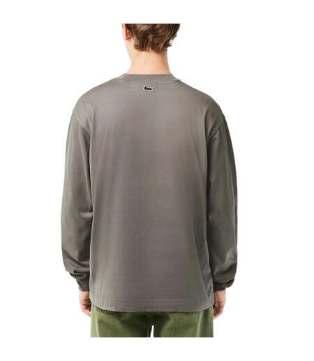Unisex Adult Cotton Loose Fit Sweatshirt Grey Lacoste