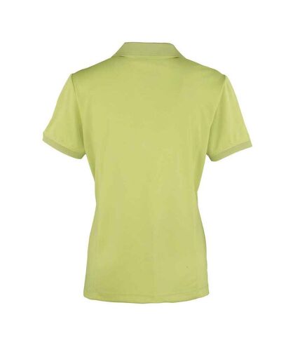 Polo coolchecker femme vert clair Premier