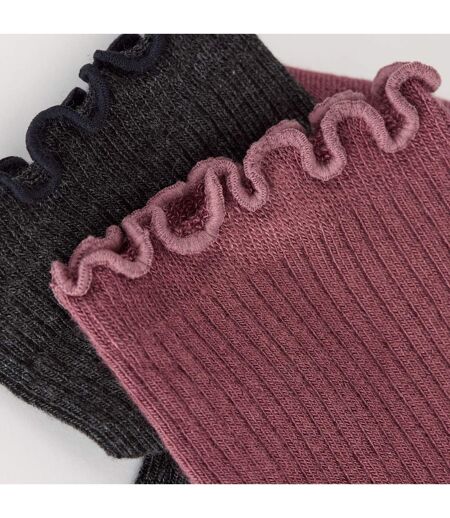Lot de 2 paires de Chaussettes coton Modal