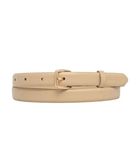 Ceinture beige  femme calvin klein jeans essential buckle
