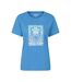 T-shirt Motif/style Hippocampe Femme Bleu Mountain Warehouse-1