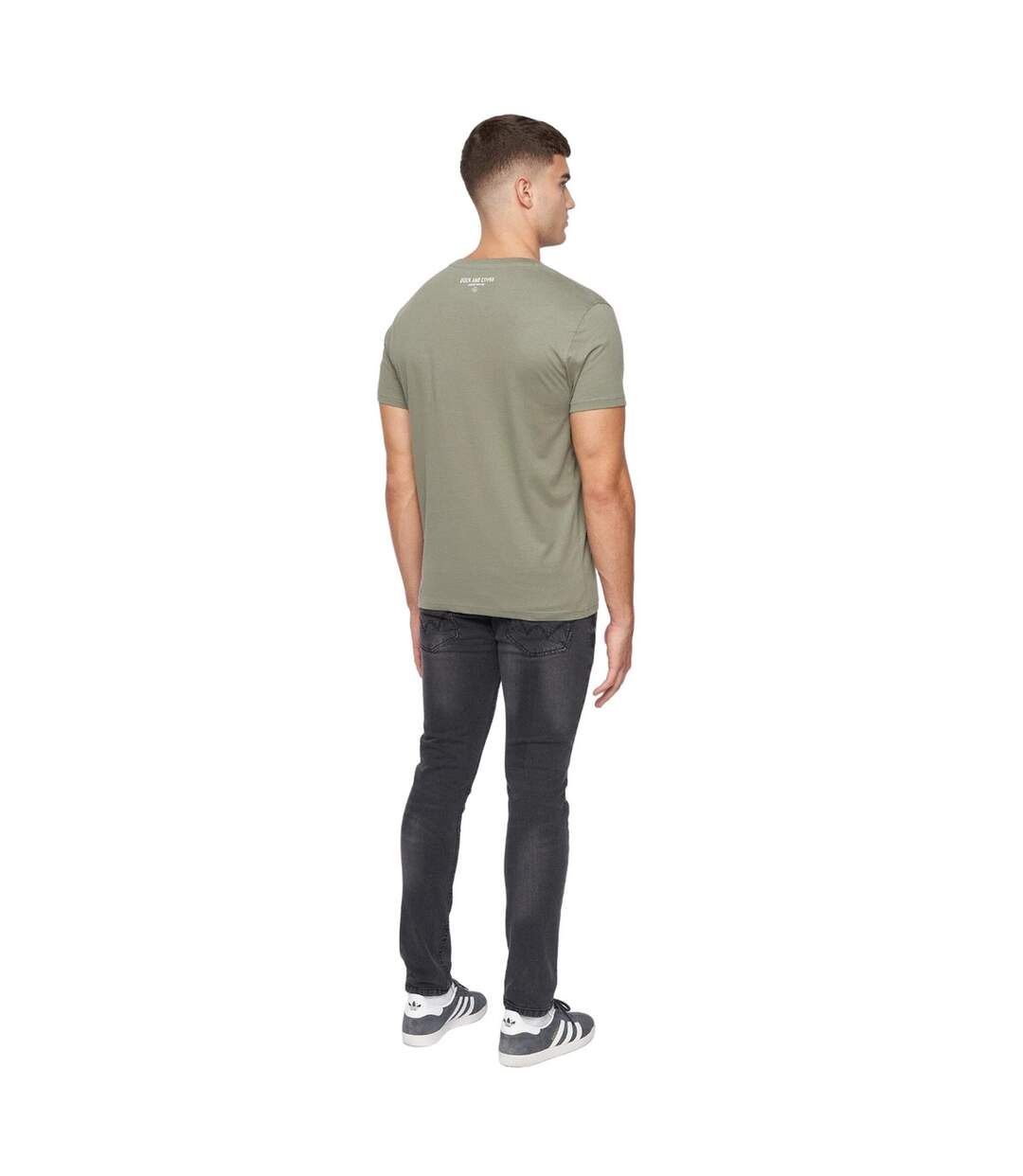 T-shirt brodsky homme vert de gris Duck and Cover