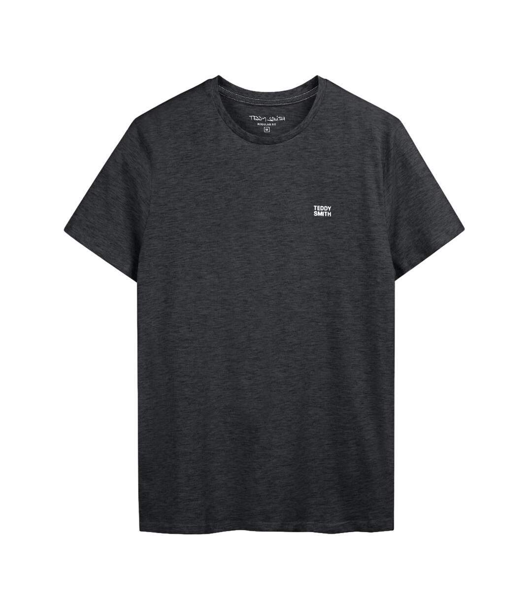 T-shirt noir teddy smith t-jim mc [6a74cbde37638]-1