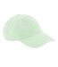 6 panel low profile cap pastel mint Beechfield