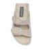 Ladies Faux Fur Double Buckle Slide Slippers Open Toe UK 3-8-3