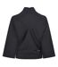 Womens/ladies Capsule Zipped 3/4 Sleeve Jacket Black Head-2
