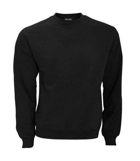 B&c Mens Crew Neck Sweatshirt Top Noir B And C