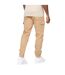 Mens Utilate Elasticated Waist Cargo Trousers Stone Crosshatch-3
