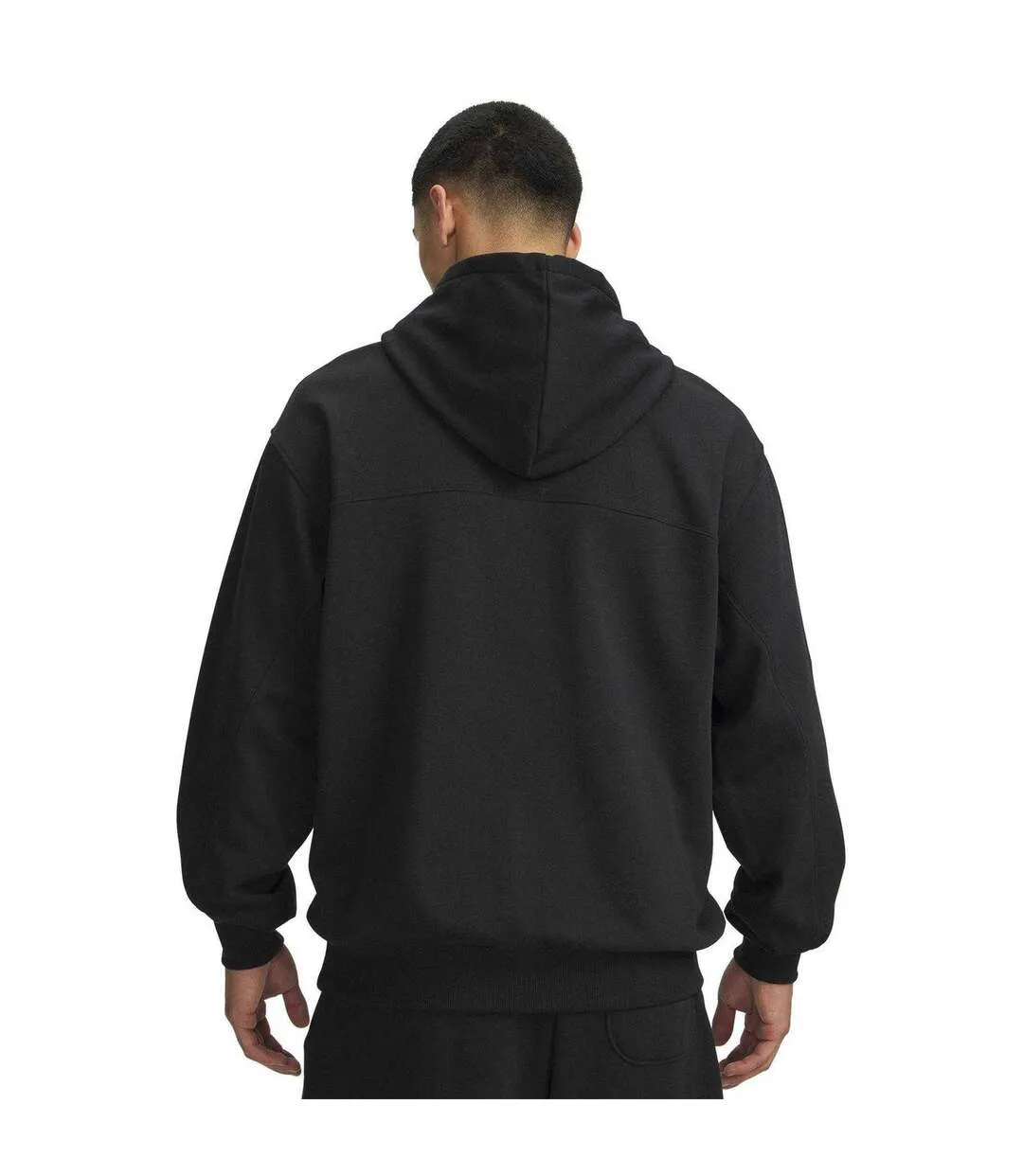 Mens Rival Lightweight Relaxed Fit Hoodie Black Under Armour-2