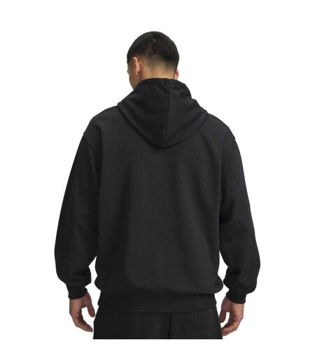 Mens Rival Lightweight Relaxed Fit Hoodie Black Under Armour