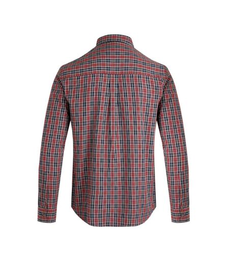 Mens lando checked long-sleeved shirt nut Weird Fish