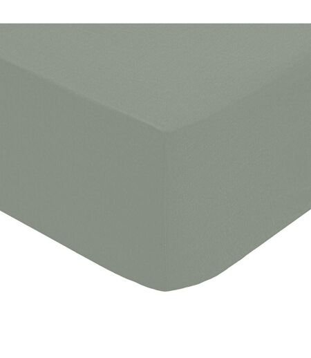 Drap Housse 1 Personne Percale 90x190cm Vert Tilleul