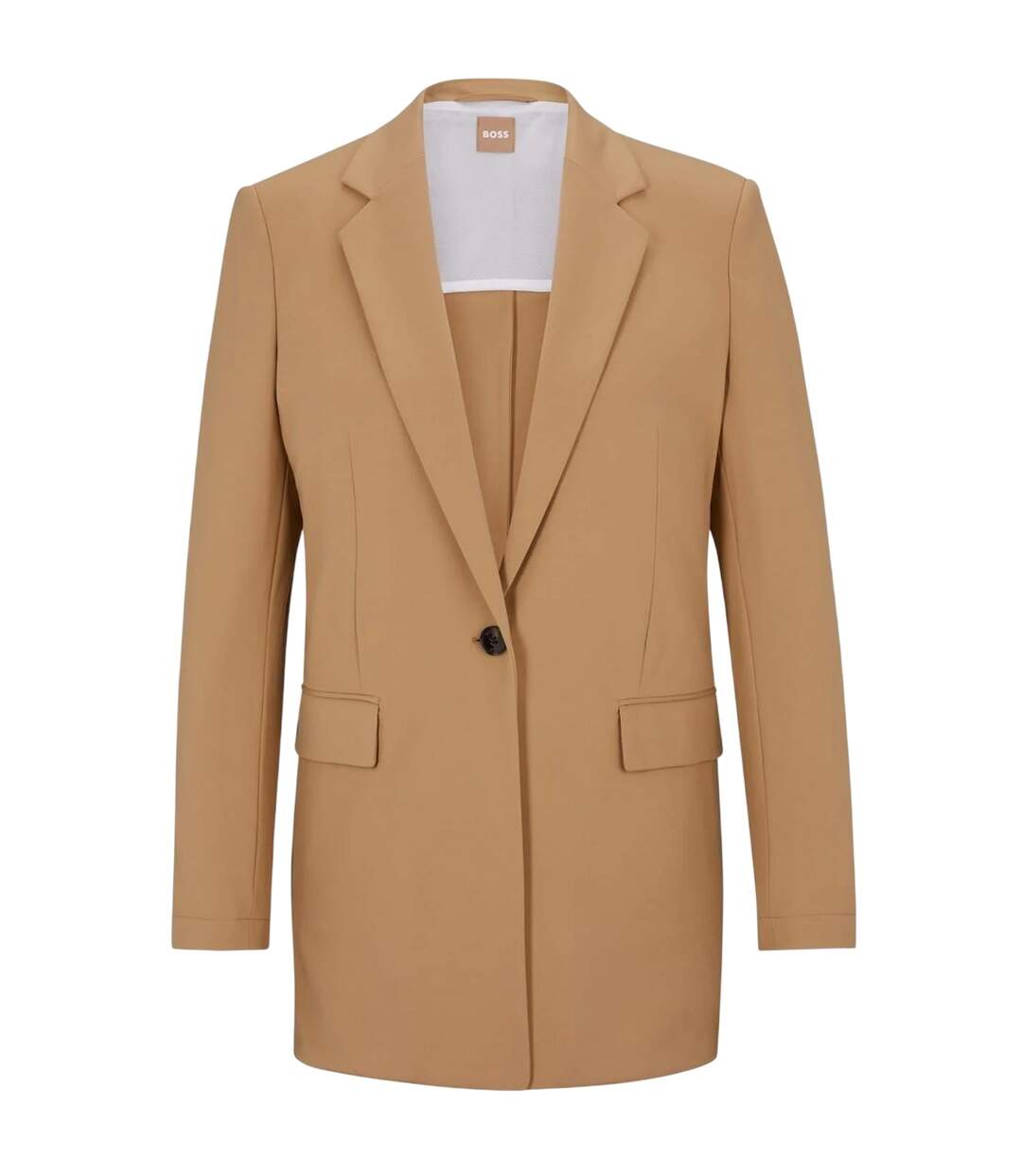 Womens/ladies Jernara1 Blazer Medium Beige Boss-2