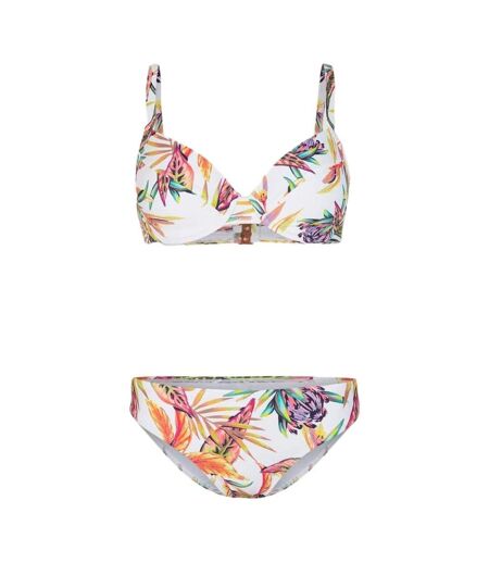 Maillot de bain blanc/orange femme o'neill julia