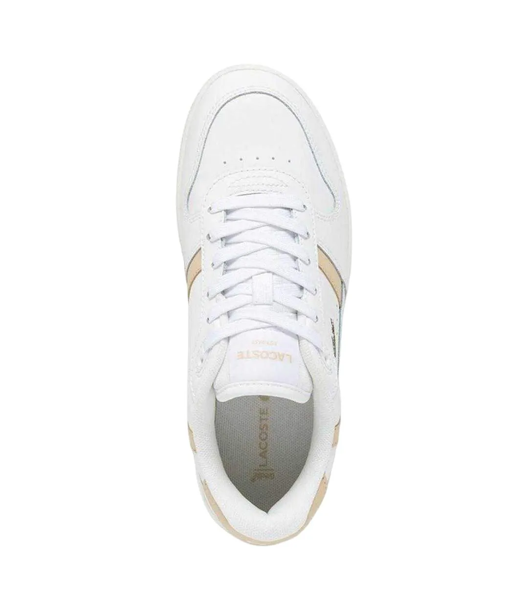 Womens/ladies T-clip Set Leather Trainers White Lacoste-3