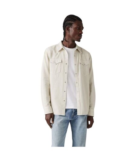 Surchemise Motif/style Western Homme Blanc Argenté Levis