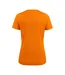 Womens/ladies Run T-shirt Orange Printer RED-2