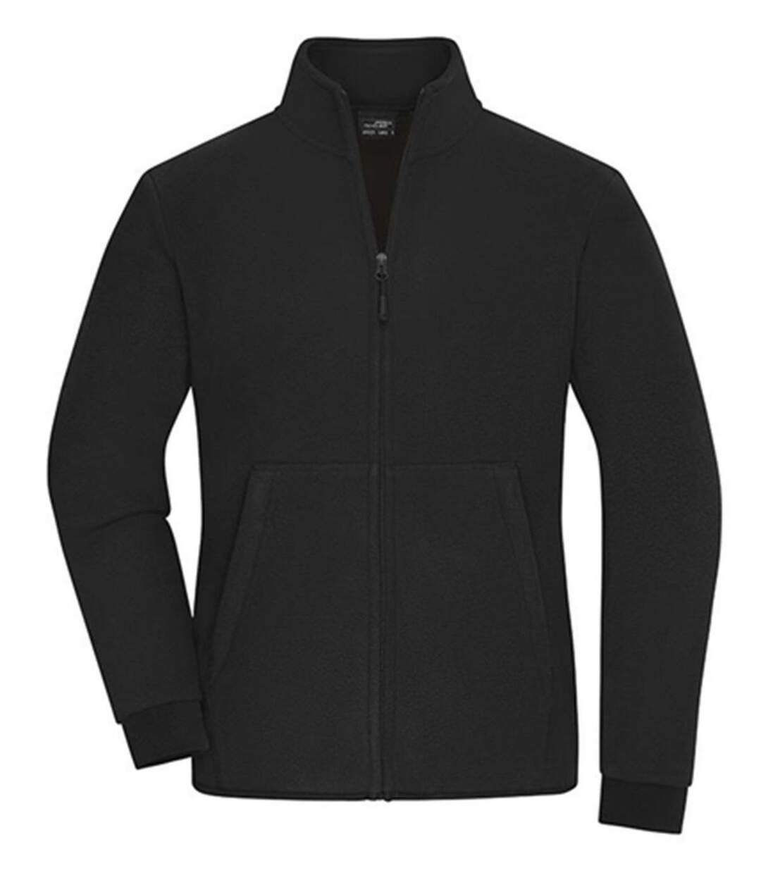 Veste polaire zippée - Femme - JN1321 - noir et gris foncé-1