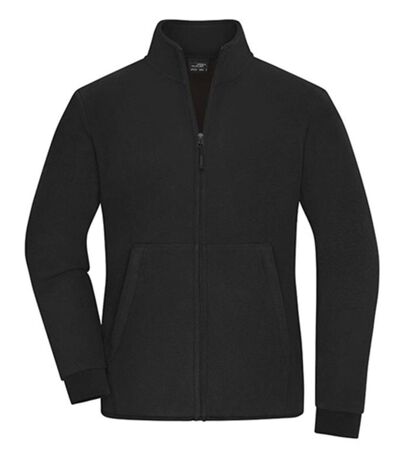 Veste polaire zippée - Femme - JN1321 - noir et gris foncé