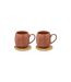 Lot de 2 Mugs en Faïence Alicante 30cl Terracotta