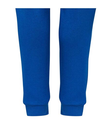 Womens/ladies Club Leisure Cotton Blend Casual Jogging Bottoms Royal Blue White Umbro