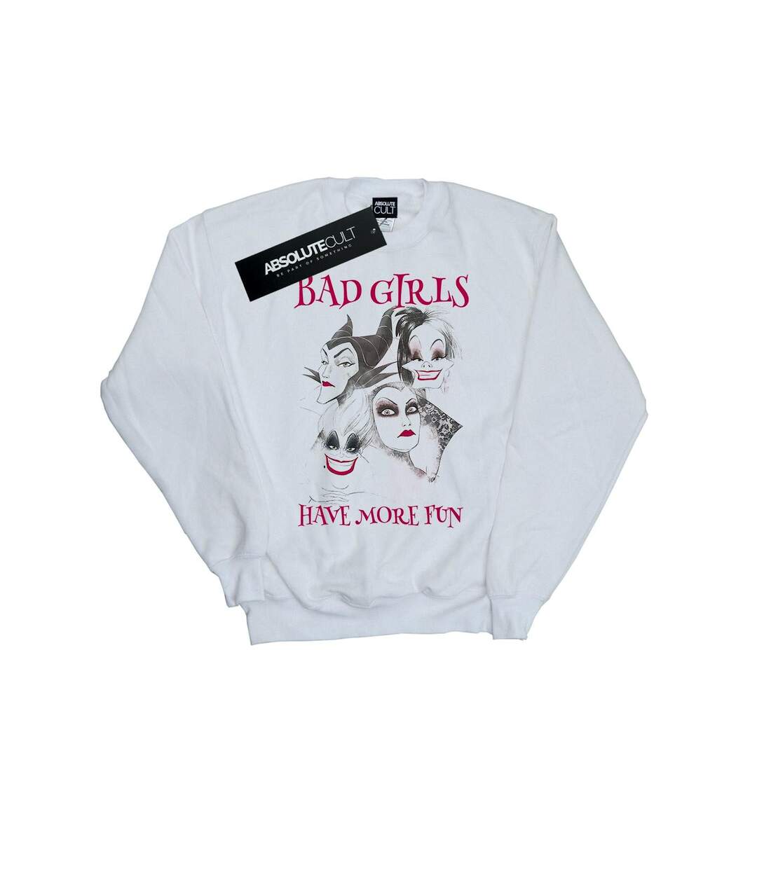 Disney - Sweat BAD GIRLS HAVE MORE FUN - Femme (Blanc) - UTBI1150-1