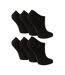 6 Pairs Ladies Breathable Bamboo Low Cut Trainer Socks-1
