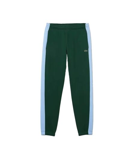 Mens Contrast Striped Jogging Bottoms Green Lacoste