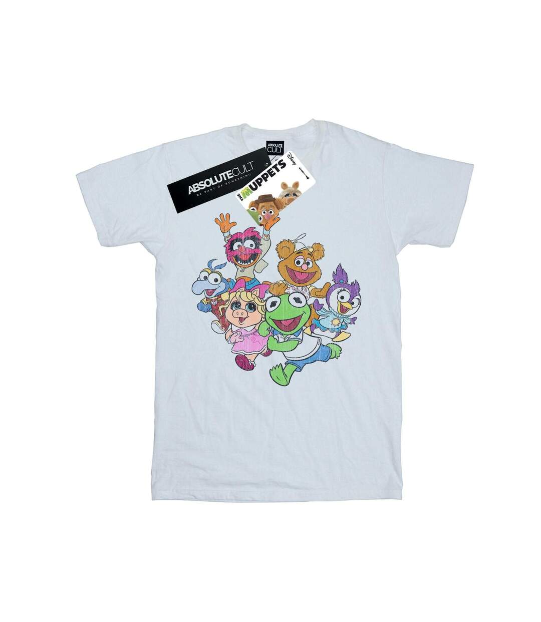 Disney Femmes/Les femmes The Muppets Muppet Babies Colour Group Coton Boyfriend T-Shirt (Blanc) - UTBI41167-1