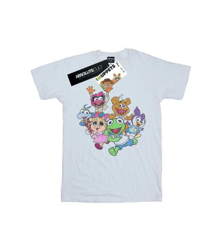Disney Femmes/Les femmes The Muppets Muppet Babies Colour Group Coton Boyfriend T-Shirt (Blanc) - UTBI41167