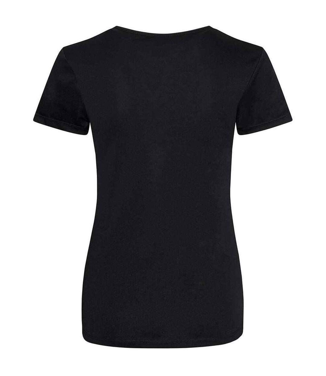 T-shirt cool smooth femme noir vif Awdis-2