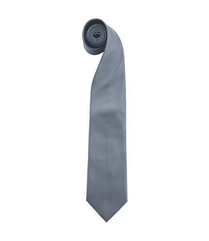 Premier Mens “Colours” Plain Fashion / Business Tie (Pack of 2) (Grey) (One Size) - UTRW6935