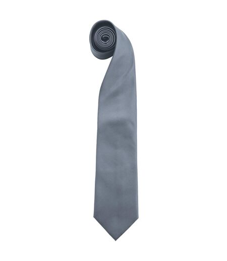 Premier Mens “Colors Plain Fashion / Business Tie (Grey) (One Size)
