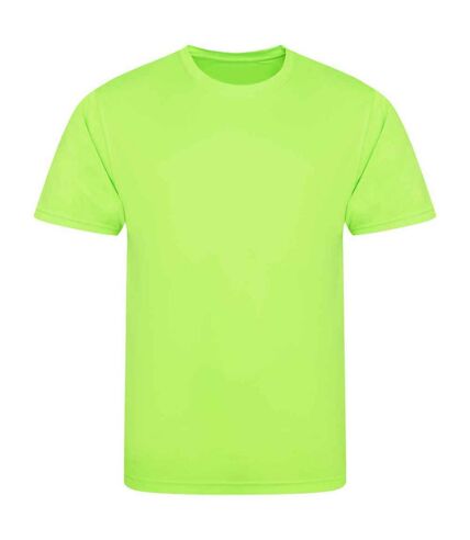 Unisex adult smooth t-shirt electric green AWDis Cool