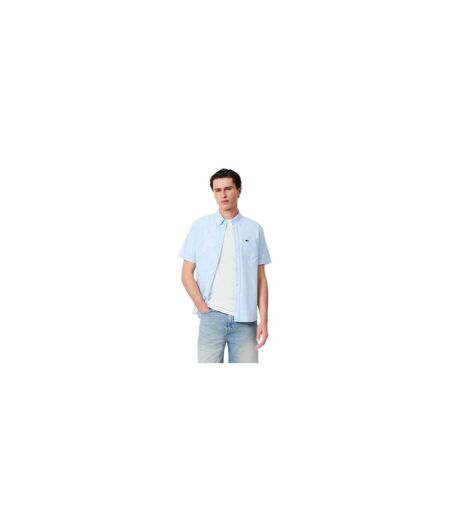 Chemise Motif/style Logo Brodé Homme Bleu Lacoste