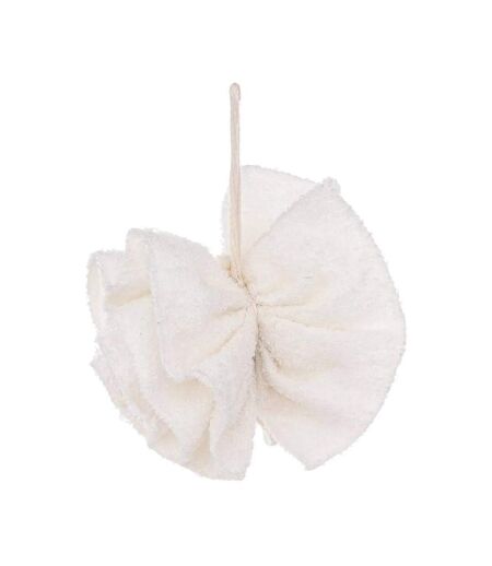Fleur de Douche en Tissu Textile 14cm Beige