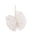 Fleur de Douche en Tissu Textile 14cm Beige-1