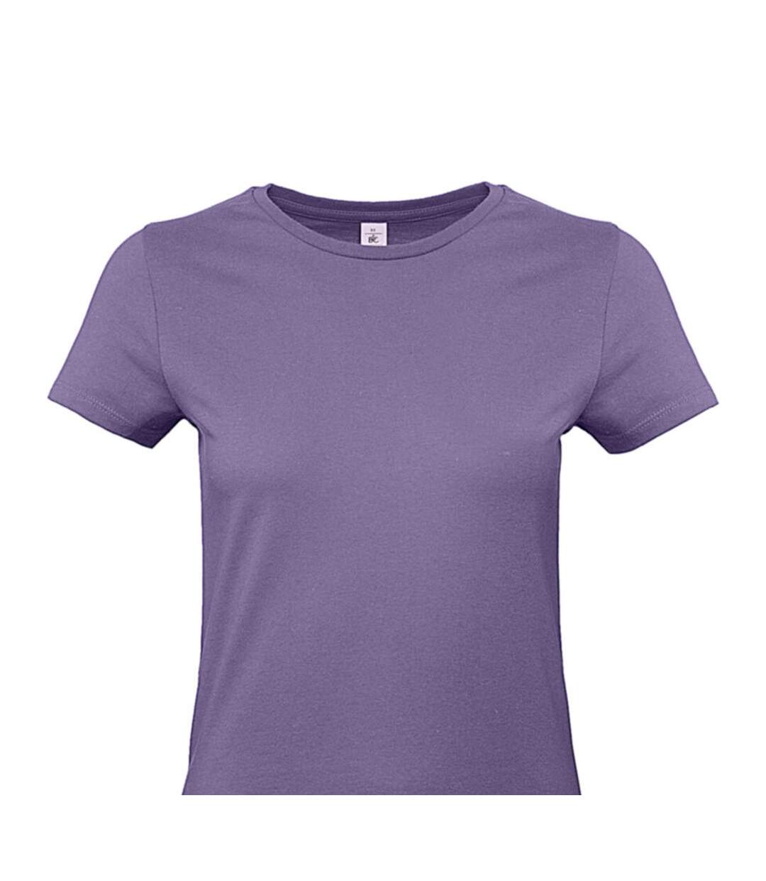 T-shirt #e190 Femme Lilas B&C-2