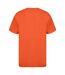 Classic Mens Ringspun Tee Orange Casual-3
