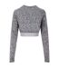 AWDis Just Cool Womens/Ladies Girlie Long-Sleeve Crop Top (Gris) - UTRW6622