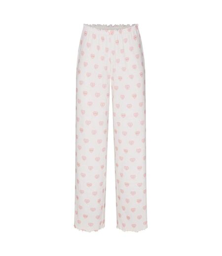 Bas De Pyjama Motif/style Cœurs Femme Blanc Skims
