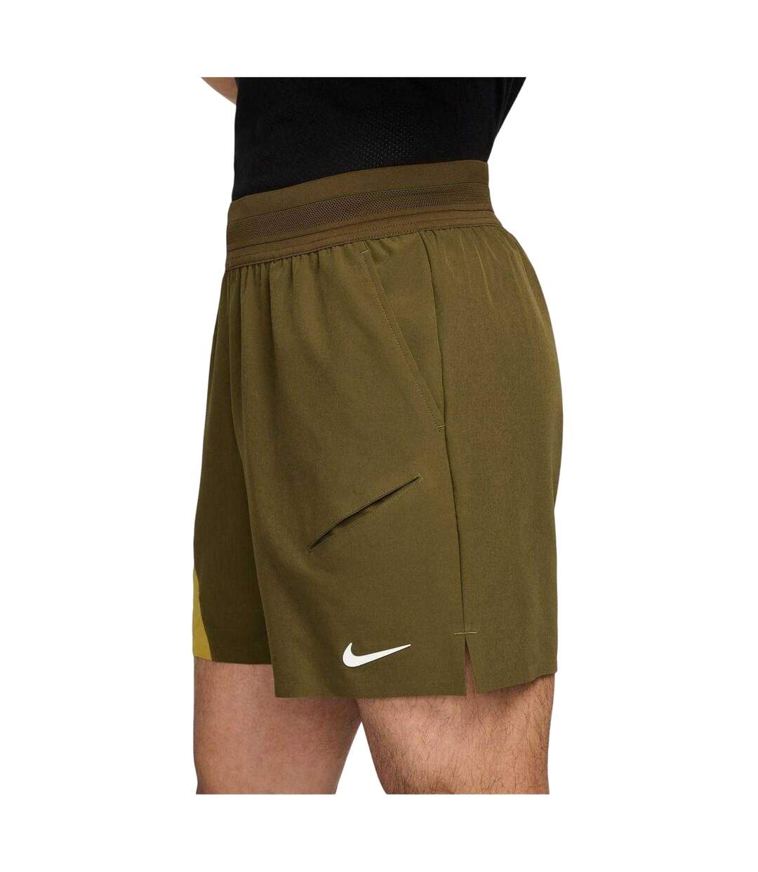 Short Tennis Slam Homme Vert Kaki Nike-3