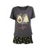 Ensemble De Pyjama Court Manches Courtes Motif/style Avocat You Complete Me Femme Gris Keanu-1